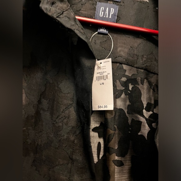 NWT Sheer Black Floral Blouse - Picture 2 of 4